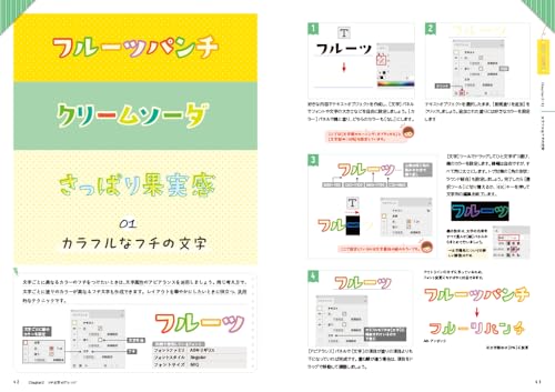 はむこさんのイラレ教室 文字デコで学ぶ楽しいデザイン！ サンプルページ