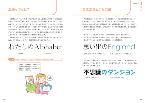 混植の本 フォントのカップリングガイド サンプルページ
